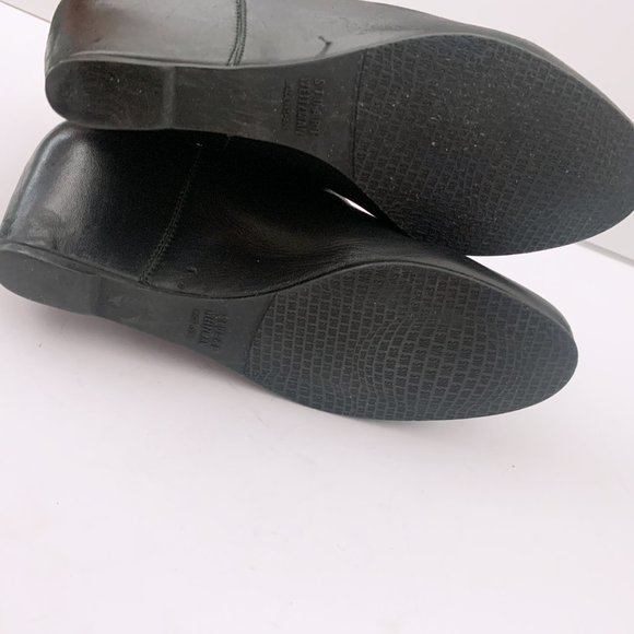 Stuart Weitzman Black Wedge Booties - Nusocks - Picture 13 of 14